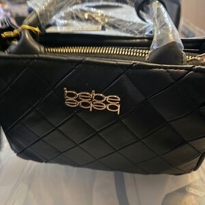Bebe Black Quilted Women's Bag